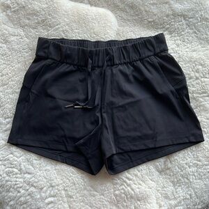 Black Lululemon On The Fly Short